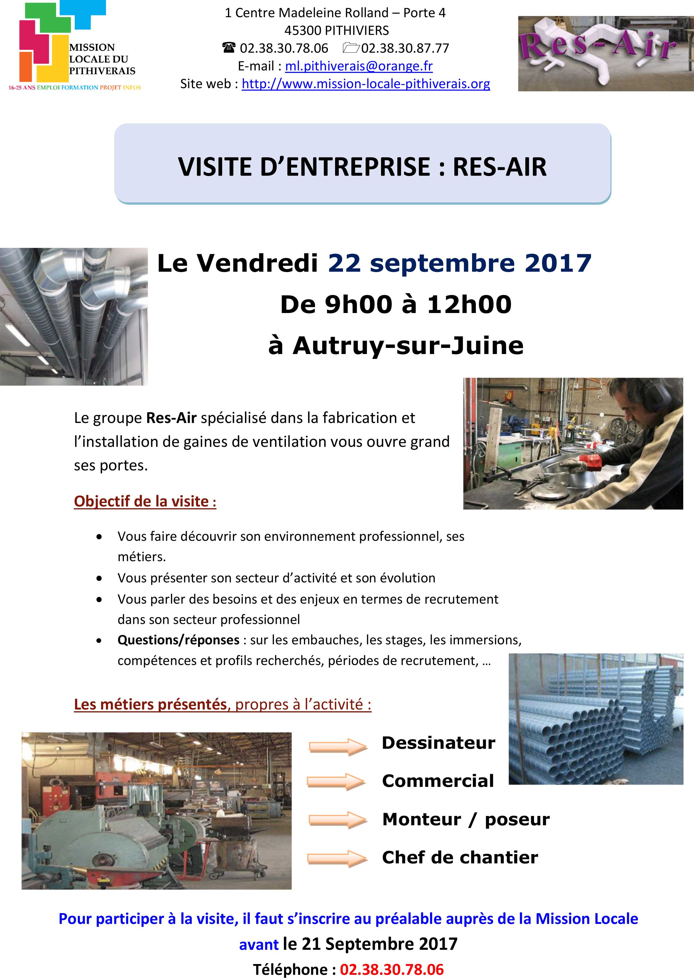 visite en entreprise RES-AIR