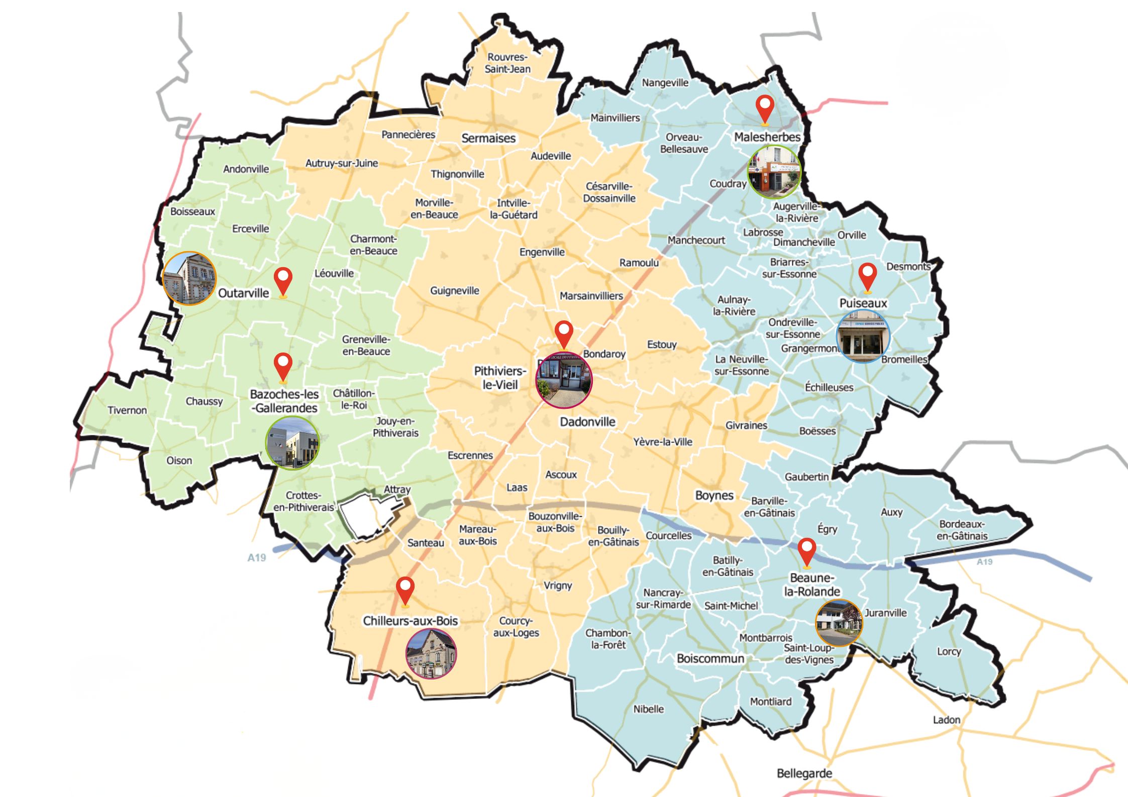 Site d'accueil et lieux de permanence