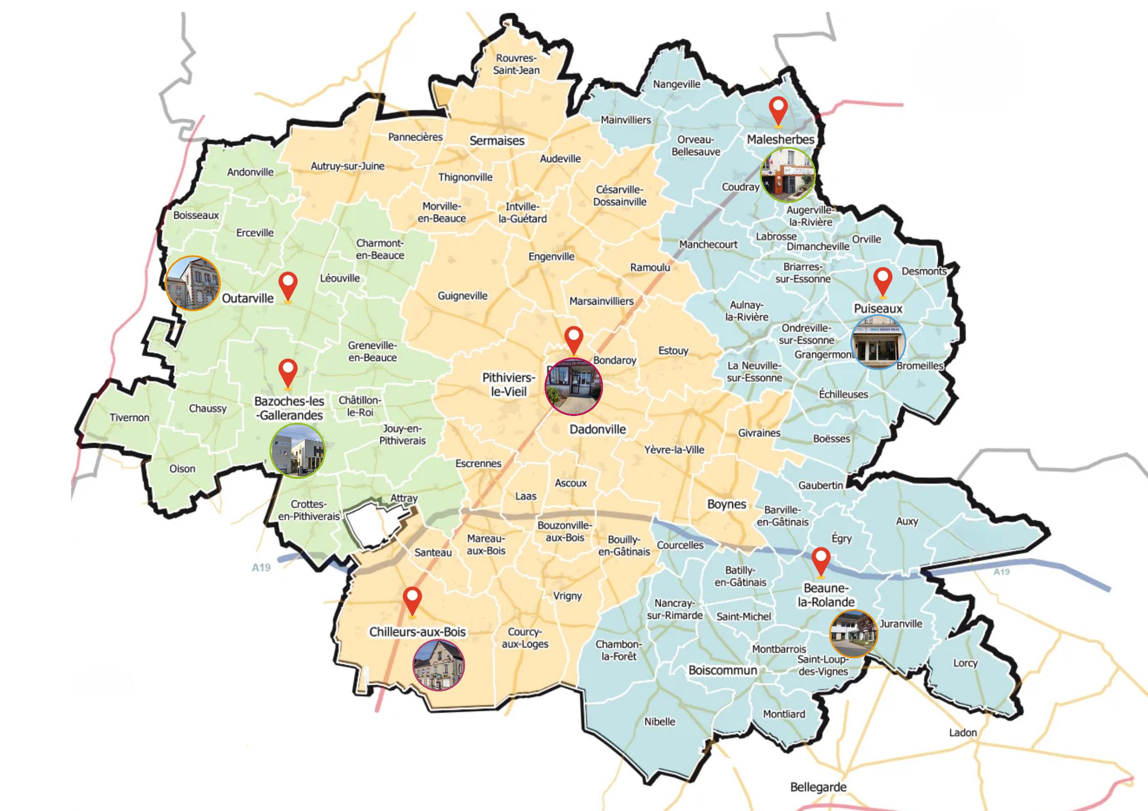 Site d'accueil et lieux de permanence